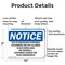 Signmission Due To Insurance Purposes Customers Are, 10 in W x Rectangle, Aluminum OS-2PACK-NS-A-710-L-11591 - alternate 4